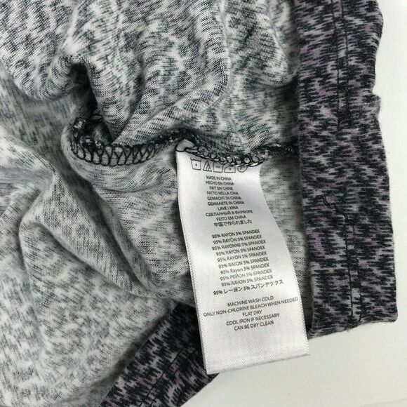 Michael Kors Womens Top Cap Short Sleeve Tank Stretch Cowl Neck Print Shirt XS - Picture 10 of 12